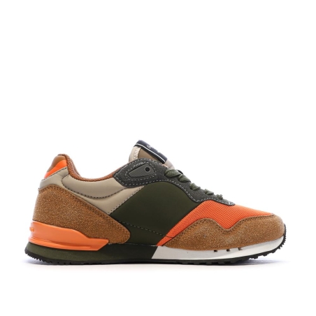 Baskets Oranges/Kaki Garçon Pepe Jeans London