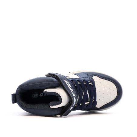 Baskets Blanche/Marine Garçon Lotto Ravenne