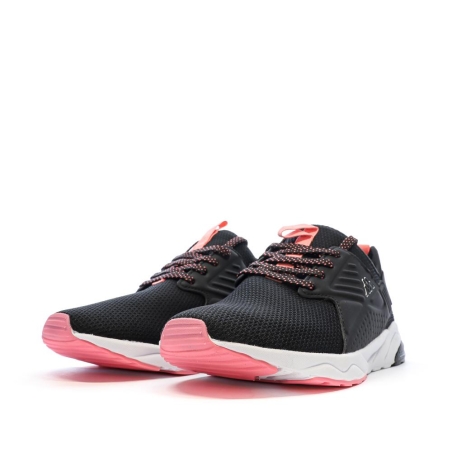 Baskets Noires/Roses Fille Kappa San Puerto Lace