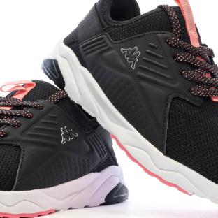Baskets Noires/Roses Fille Kappa San Puerto Lace