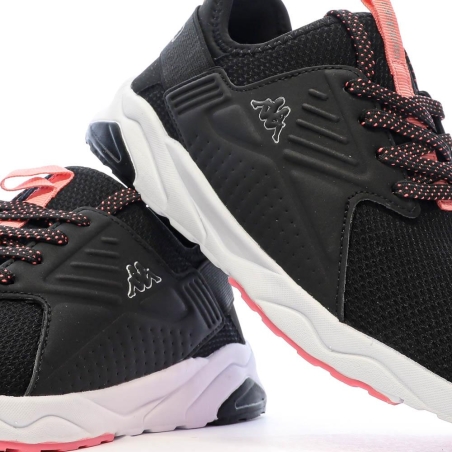 Baskets Noires/Roses Fille Kappa San Puerto Lace