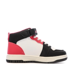 Baskets Blanche/Noir/Rose Garçon Lotto Ravenne