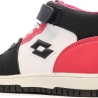 Baskets Blanche/Noir/Rose Garçon Lotto Ravenne