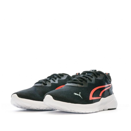 Baskets Noires/Orange Garçon Puma All-day Active