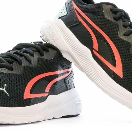 Baskets Noires/Orange Garçon Puma All-day Active