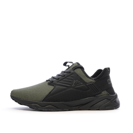 Baskets Noires/Kaki Garçon Kappa San Puerto Lace
