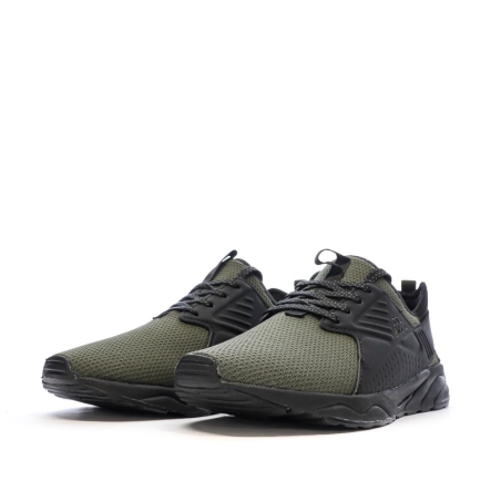 Baskets Noires/Kaki Garçon Kappa San Puerto Lace