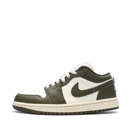 Baskets Kaki Mixte Nike Air Jordan 1 Low