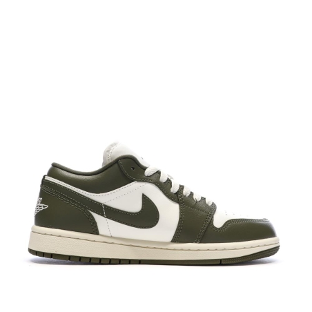 Baskets Kaki Mixte Nike Air Jordan 1 Low