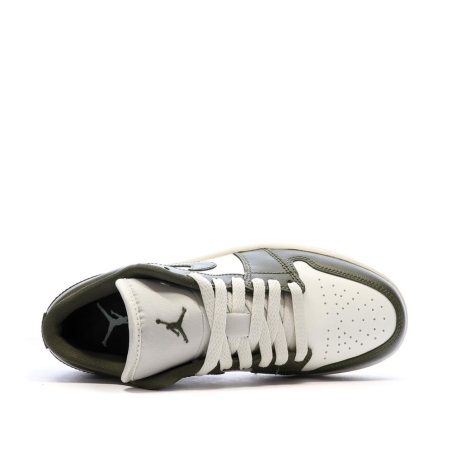 Baskets Kaki Mixte Nike Air Jordan 1 Low