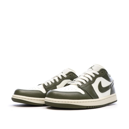 Baskets Kaki Mixte Nike Air Jordan 1 Low