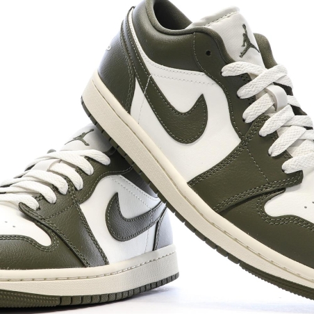 Baskets Kaki Mixte Nike Air Jordan 1 Low