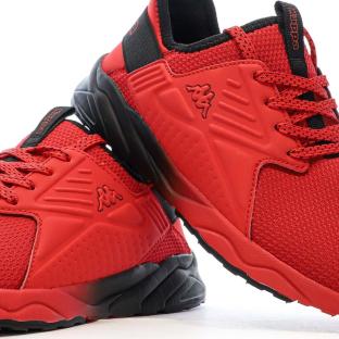 Baskets Noires/Rouge Garçon Kappa San Puerto Lace
