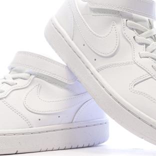 Baskets Blanches Garçon Nike Court Borough Low Recraf PS