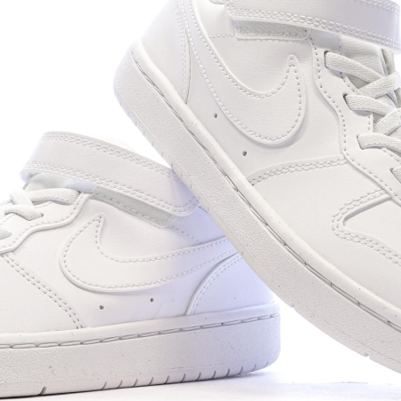 Baskets Blanches Garçon Nike Court Borough Low Recraf PS