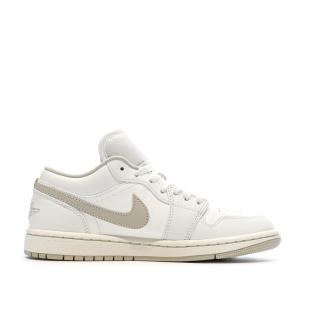 Basket Écru/Marron Mixte Nike Air Jordan 1 Low