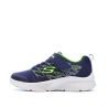 Baskets Marine/Vert Fluo Garçon Skechers Microspec-texlor