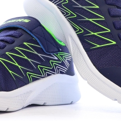 Baskets Marine/Vert Fluo Garçon Skechers Microspec-texlor