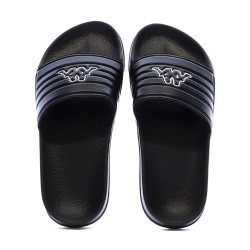 Claquettes Noir Garçon Kappa Logo Sarty Kid