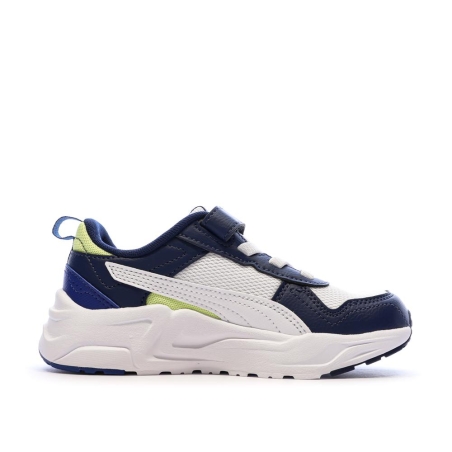 Baskets Marine/Blanche Garçon Puma Trinity 2 Lt