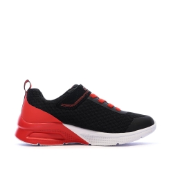 Baskets Noir/Rouge Garçon Skechers Microspec Max-Gorvix