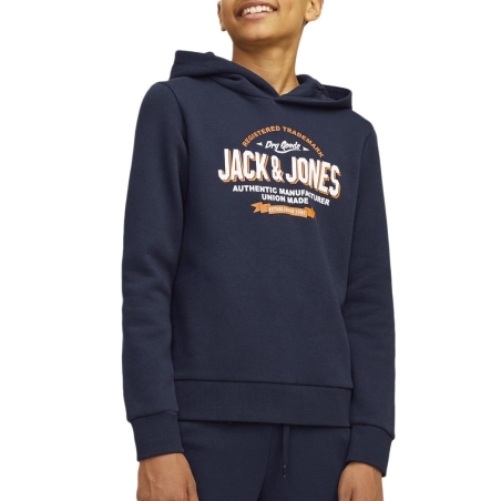 Sweat Marine Garçon Jack & Jones Logo