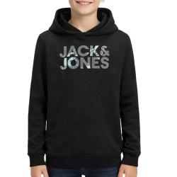 Sweat Noir Garçon Jack & Jones Splash