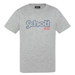 T-Shirt Gris Garçon Schott VINTAGE