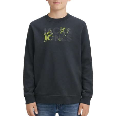 Sweat Gris Foncé Garçon Jack & Jones Splash