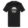 T-shirt Noir Garçon Schott USTOUR