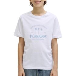 T-Shirt Blanc/Bleu Garçon Jack & Jones Tucket