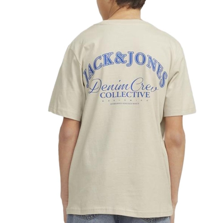 T-Shirt Écru Garçon Jack & Jones Brandes