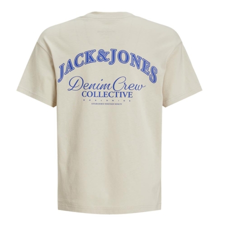T-Shirt Écru Garçon Jack & Jones Brandes