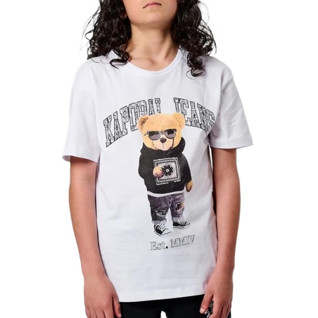 T-Shirt Blanc Garçon Kaporal Onour
