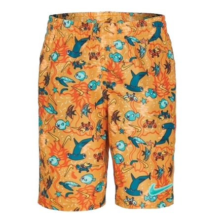 Short de bain Orange/Bleu Garçon Nike 6 Volley