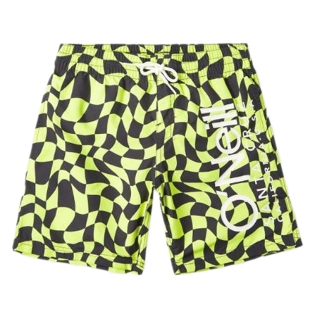 Short de bain Jaune/Noir Garçon O'Neill Cali Crazy 14