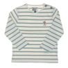 T-shirt à Rayures Beige/Turquoise Garçon EOM Eloris