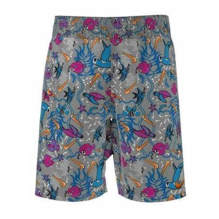 Short de bain Gris/Bleu Garçon Nike NESSC