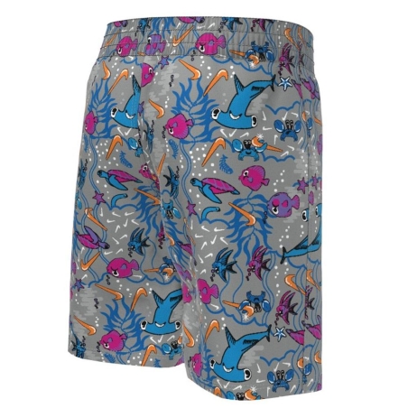 Short de bain Gris/Bleu Garçon Nike NESSC