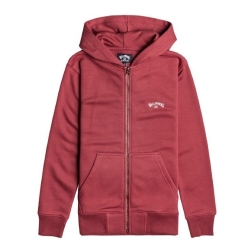 Sweat à Capuche Zippé Bordeaux Garçon Billabong Arch