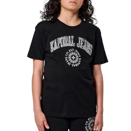 T-Shirt Noir Garçon Kaporal Orion