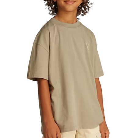 T-Shirt Marron Garçon Calvin Klein Jeans Miami