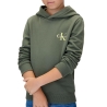 Sweat Vert Garçon Calvin Klein Jeans Small Monogram