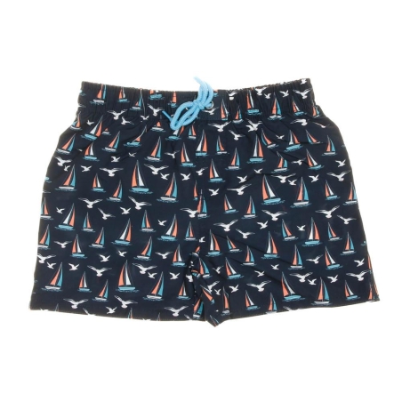 Short de bain Marine/Orange Garçon Sun project 3072