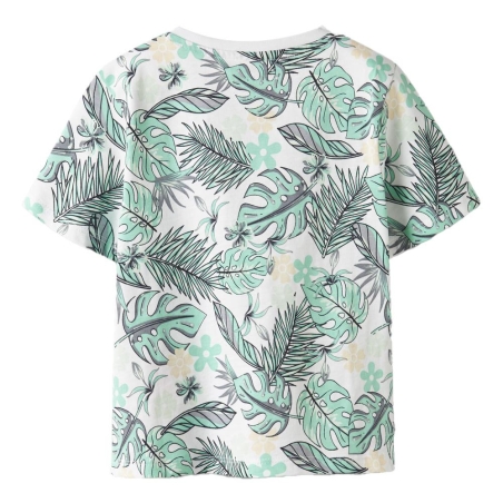T-Shirt Blanc/Vert Garçon Name it Valmas