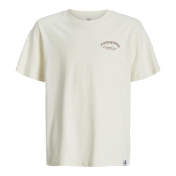 T-Shirt Écru Garçon Jack & Jones brandes Back