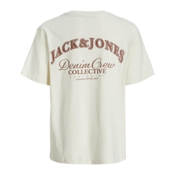 T-Shirt Écru Garçon Jack & Jones brandes Back