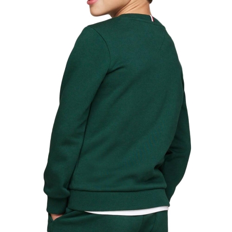 Sweat Vert Garçon Tommy Hilfiger Logo Puff