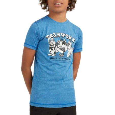 T-Shirt Bleu Garçon O'Neill Hybrid