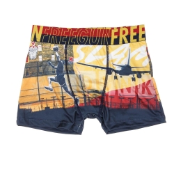 Boxer Rouge/Jaune à Imprimés Garçon Freegun BAS